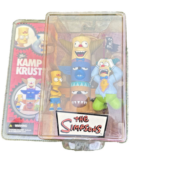 2007 McFarlane Simpsons Kamp Krusty Totem Pole Bart Homer NIP - Picture 2 of 7